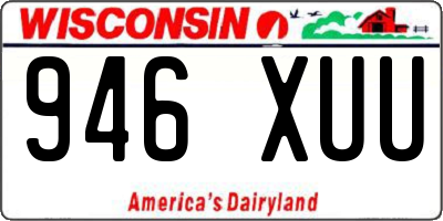 WI license plate 946XUU