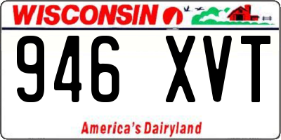 WI license plate 946XVT