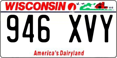 WI license plate 946XVY