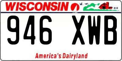 WI license plate 946XWB