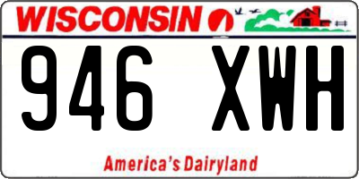 WI license plate 946XWH