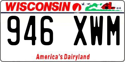 WI license plate 946XWM