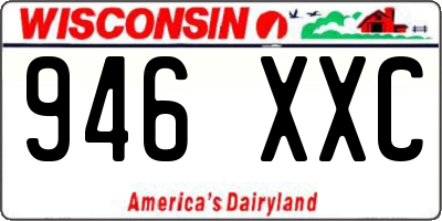 WI license plate 946XXC