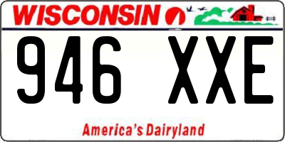 WI license plate 946XXE