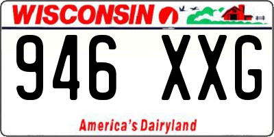 WI license plate 946XXG