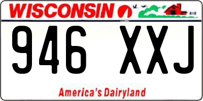 WI license plate 946XXJ