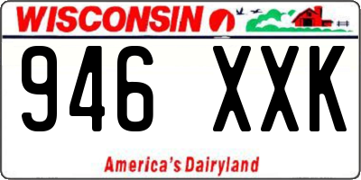 WI license plate 946XXK