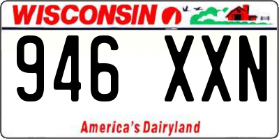 WI license plate 946XXN