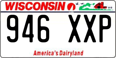 WI license plate 946XXP