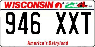 WI license plate 946XXT