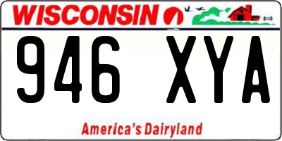 WI license plate 946XYA