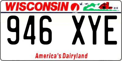 WI license plate 946XYE