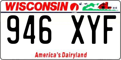 WI license plate 946XYF