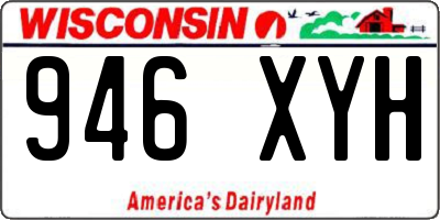 WI license plate 946XYH