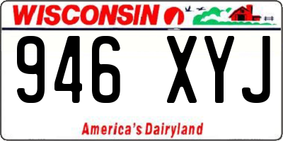 WI license plate 946XYJ