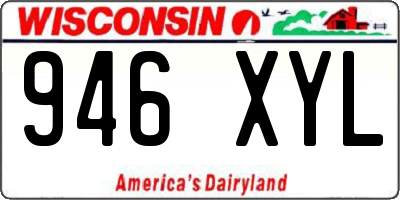 WI license plate 946XYL