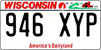 WI license plate 946XYP