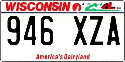 WI license plate 946XZA