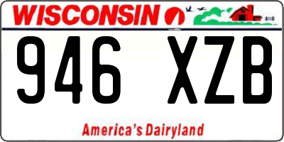 WI license plate 946XZB