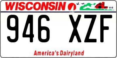 WI license plate 946XZF