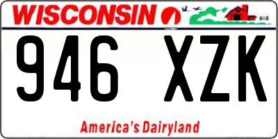 WI license plate 946XZK