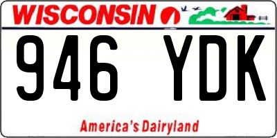 WI license plate 946YDK