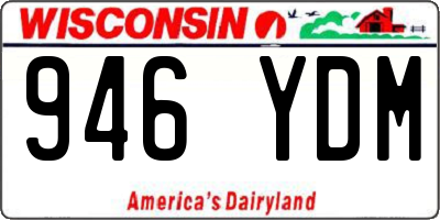 WI license plate 946YDM