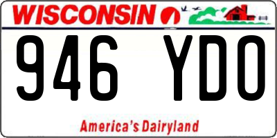 WI license plate 946YDO