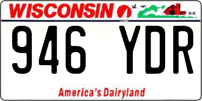 WI license plate 946YDR
