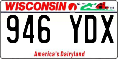 WI license plate 946YDX