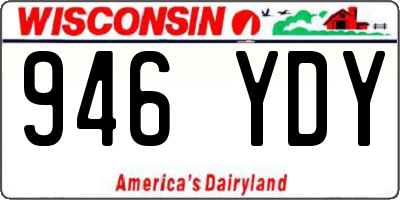 WI license plate 946YDY