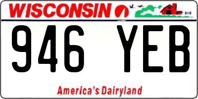 WI license plate 946YEB