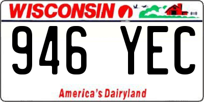 WI license plate 946YEC