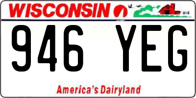 WI license plate 946YEG