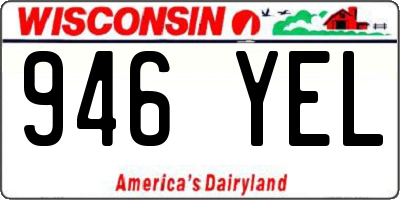 WI license plate 946YEL