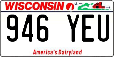 WI license plate 946YEU