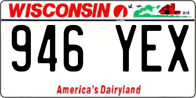 WI license plate 946YEX
