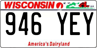 WI license plate 946YEY