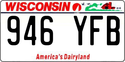 WI license plate 946YFB