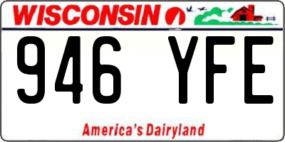 WI license plate 946YFE