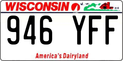 WI license plate 946YFF
