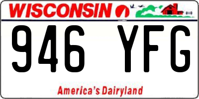 WI license plate 946YFG