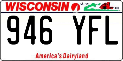 WI license plate 946YFL