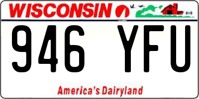 WI license plate 946YFU