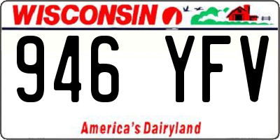 WI license plate 946YFV