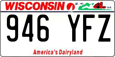 WI license plate 946YFZ