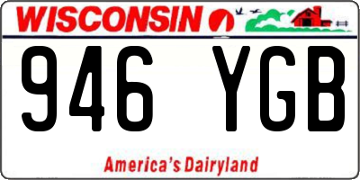 WI license plate 946YGB