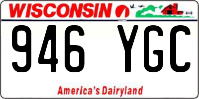 WI license plate 946YGC