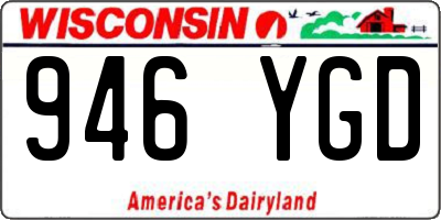 WI license plate 946YGD