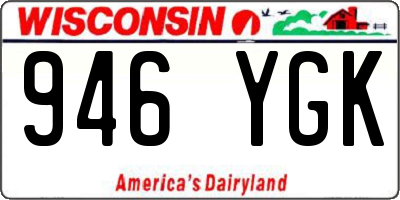 WI license plate 946YGK